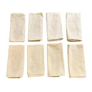 Light Yellow Cloth Table Napkins - Set of 8